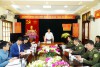Đồng chí Bí thư Huyện ủy Mèo Vạc làm việc với Chi bộ Hạt Kiểm lâm huyện