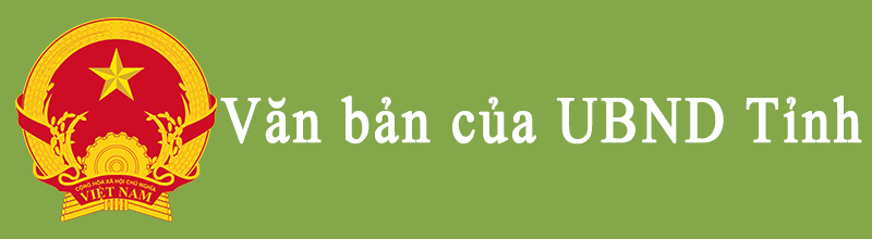 Văn bản UBND Tỉnh