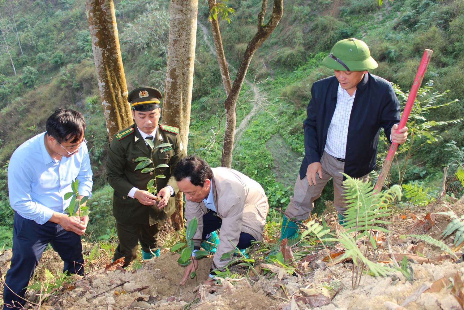 4 LÃNH ĐẠO TRỒNG CÂY