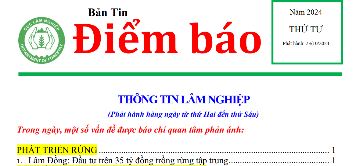 BẢN TIN ĐIỂM BÁO