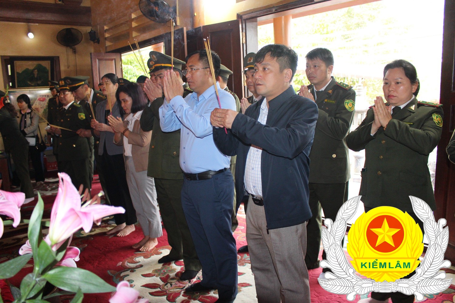 Ảnh Dâng hương và Trồng cây tại xã Thanh Thuỷ huyện Vị Xuyên